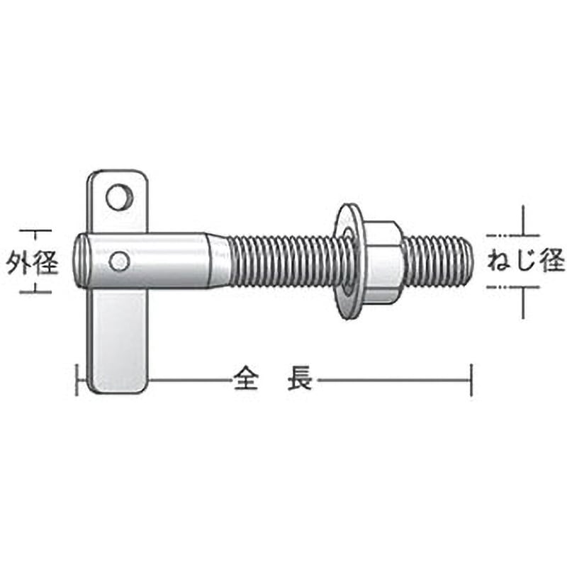TL-860 T-ロック TLタイプ(鉄/3価ホワイト)(小箱) ユニカ ねじ径 