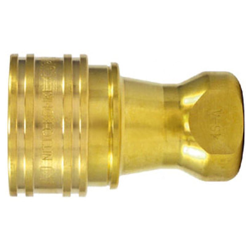 4S-A BRASS EPDM SPカプラTypeA ソケット(真鍮製・EPDMシール) 日東工器 最高使用圧力3.0MPa 質量397g 相手側取付サイズR1/2