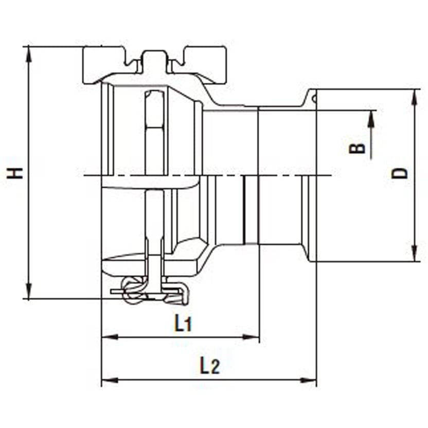 日東工器 サニタリーカプラ SEW-2.0S-FR SUS (62882) SEW-2.0S-FR SUS サニタリーカプラ 1個 日東工器 通販モノタロウ
