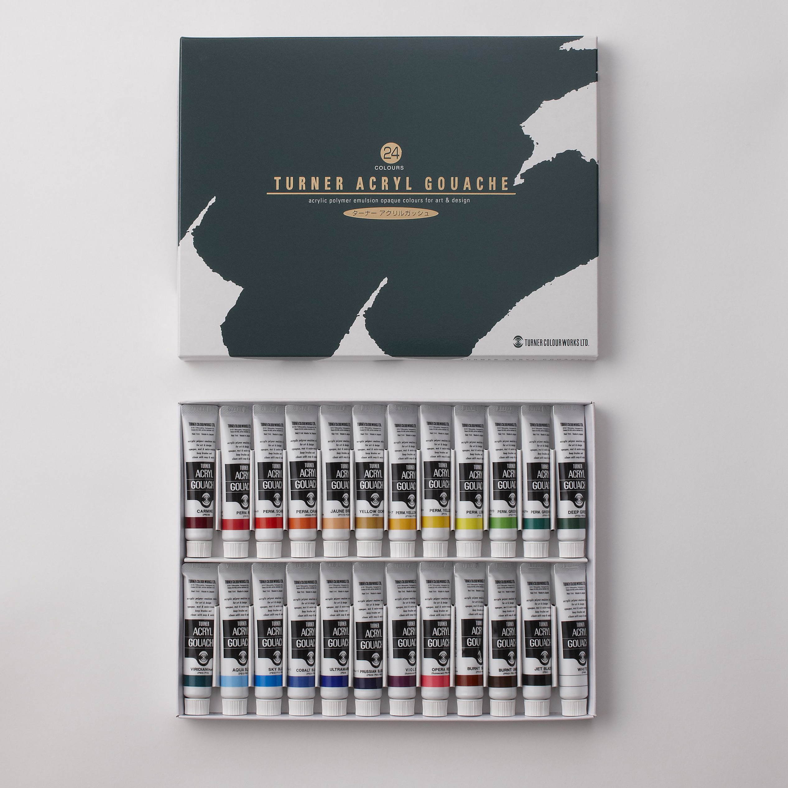 AG24C アクリルガッシュ 11mL スクールセット 1セット(24色×11mL