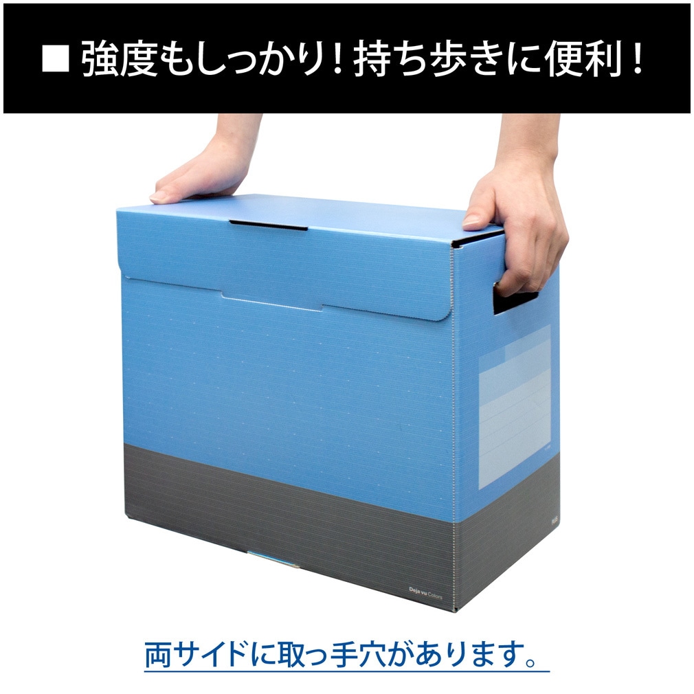 FL-030BF(76461) ボックスファイル A4 ヨコ フタ付 DEJAVU デジャヴ
