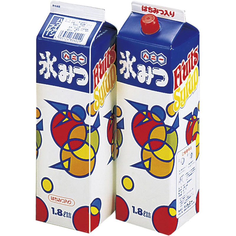 いちご 氷みつ 1箱(1.8L×8本) ハニー 【通販モノタロウ】
