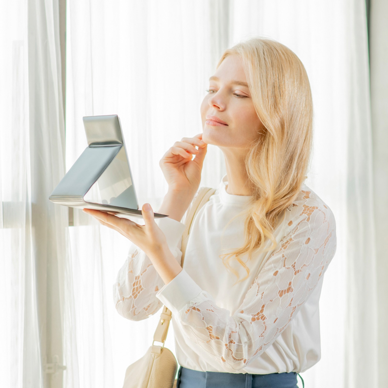 IK-01 安心・安全 割れないミラー いきいきミラー 堀内鏡工業 折立