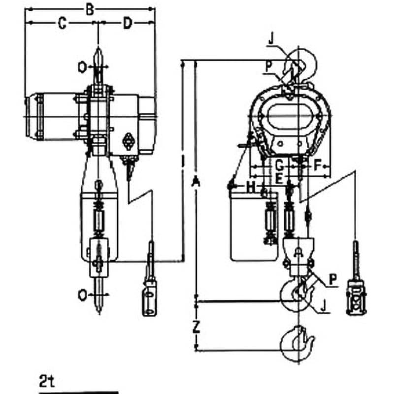 電気チェーンブロック(3相200V)