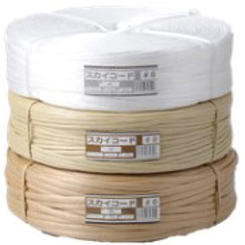 #10 200m スカイコード 丸三産業 茶色 幅10mm長さ200m 1セット(5巻)