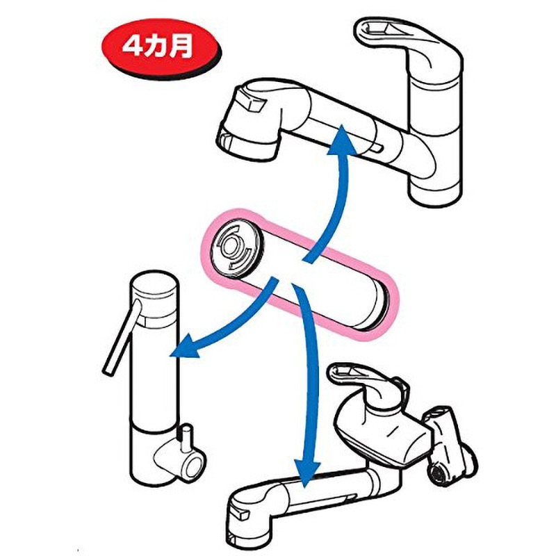 M717M-1-B カートリッジ 1個 SANEI(旧:三栄水栓製作所) 【通販