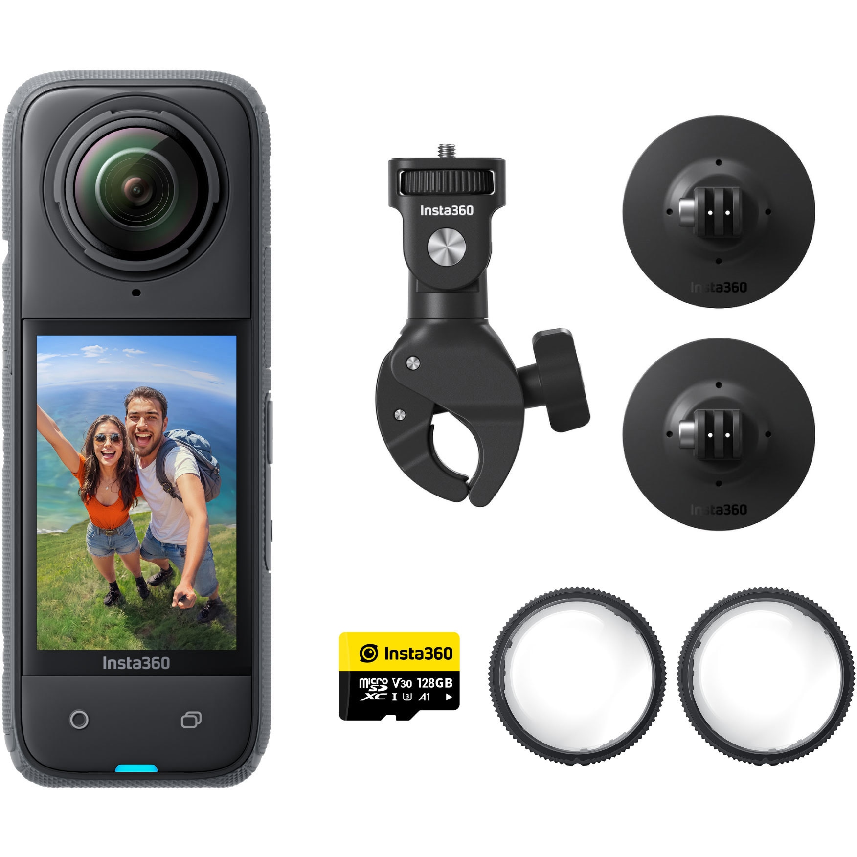 CINSABMA-X405 360度アクションカメラ Insta360 X4 モーターサイクルキット(本体+バイクキット+128G) insta360 ブラック色 49,788円