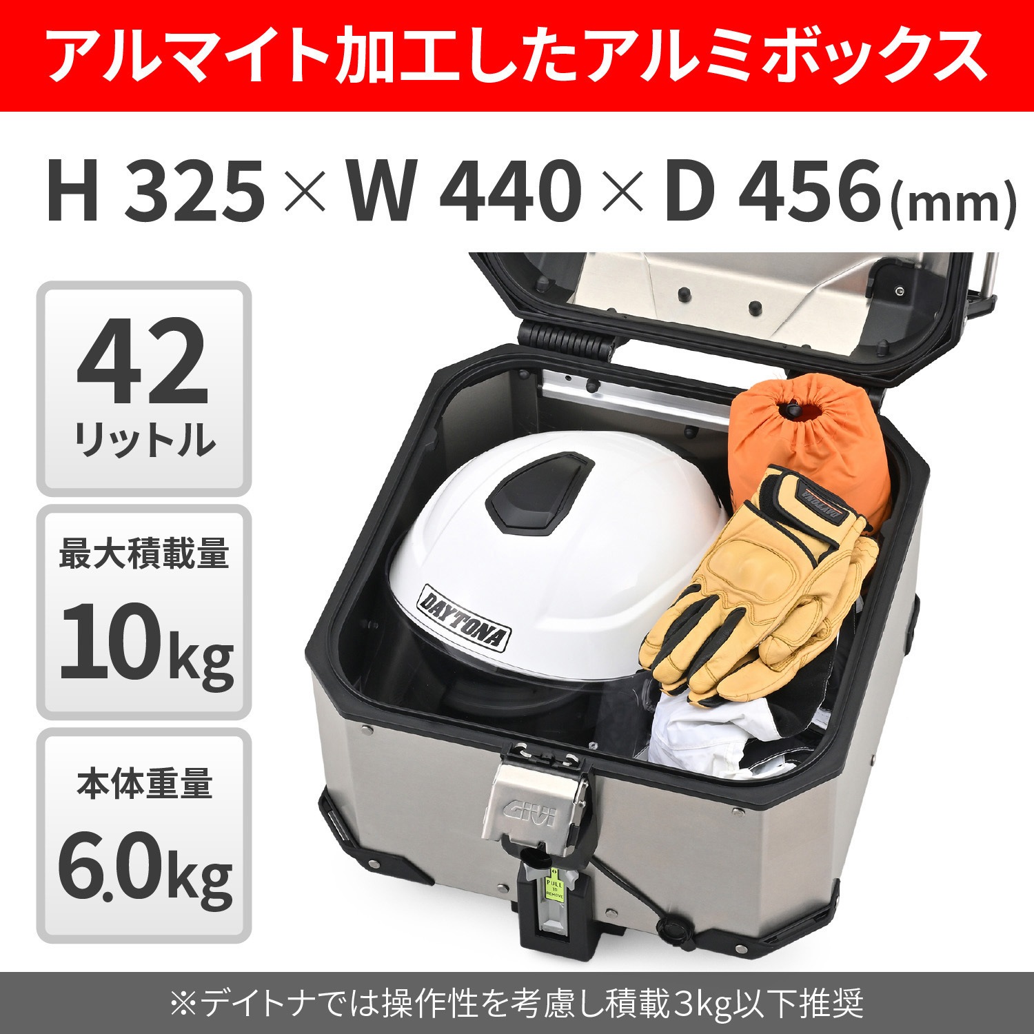 61296 GIVI 42L TREKKER OUTBACK EVOシリーズ 1個 GIVI(ジビ) 【通販 