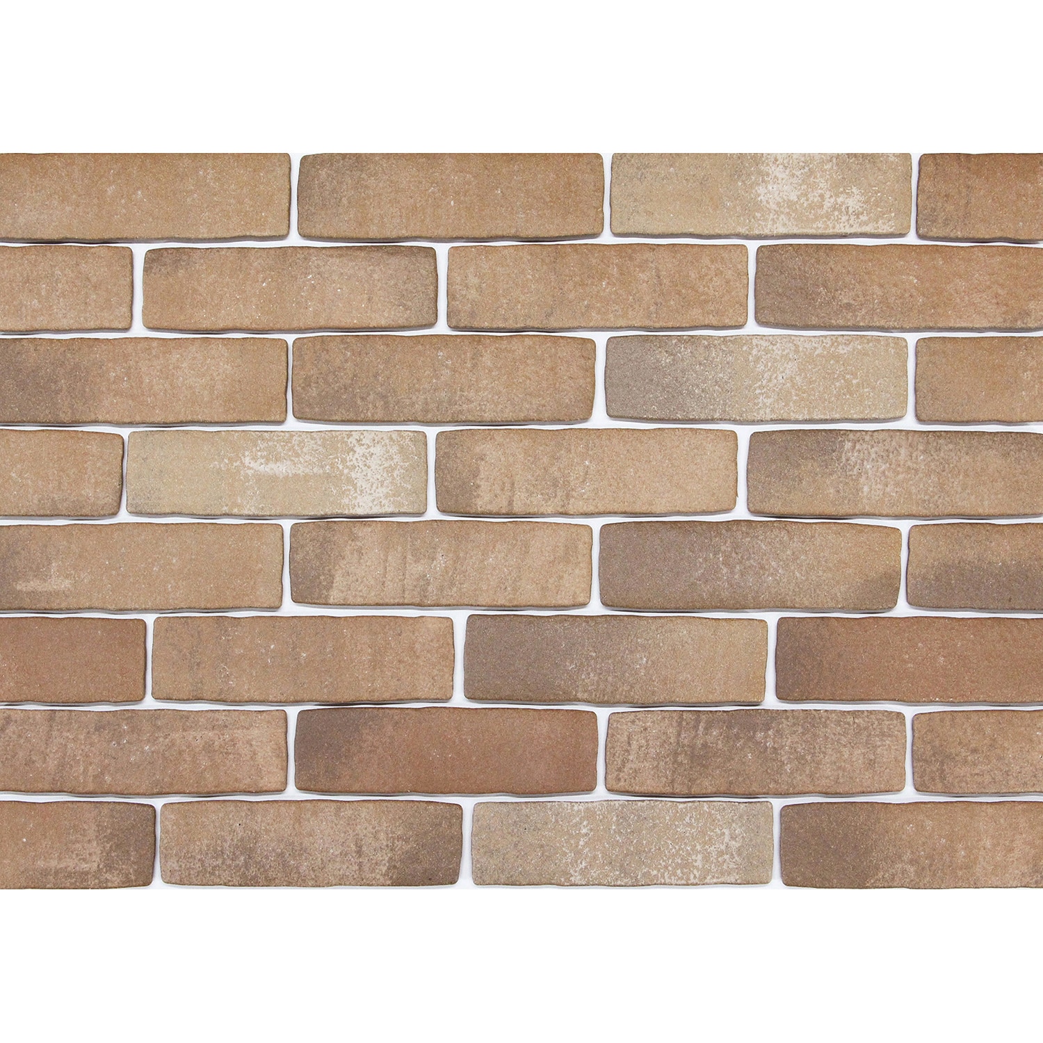 karukaru-B-6-115 カルセラ 超軽量レンガタイル 玉川窯業 B-6ダークベージュ色 縦65mm横215mm 1箱(115枚) karukaru-B-6-115