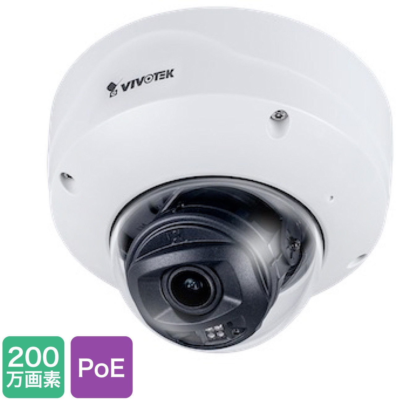 VIVOTEK FD9167-HT ドーム型カメラ FD9167-HT-V2 防犯カメラ ドーム型 200万画素 室内 動体検知 録音 防塵