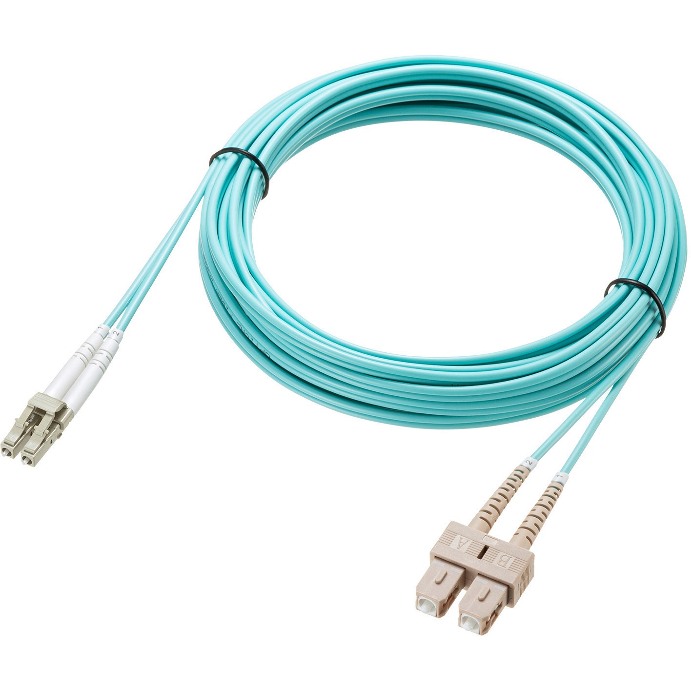 HKB-HOM3LCSC-02 光ファイバケーブル OM3 補強メガネ型 サンワサプライ 芯数2芯 2m   HKB-HOM3LCSC-02