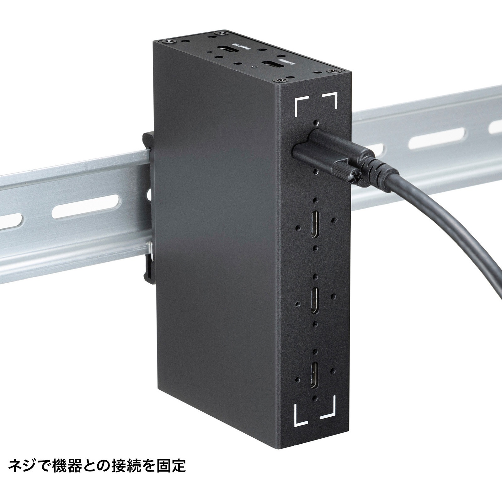 KU-20GCCPESSL10 USB TypeCケーブル USB 20Gbps デュアルスクリュー
