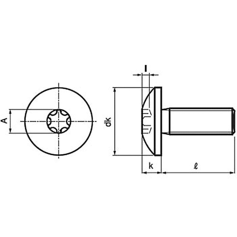 M5×10 TRXトラス小ねじ(鉄/クロメート)(小箱) 大阪魂 呼びM5長さ10mm 1箱(800個)