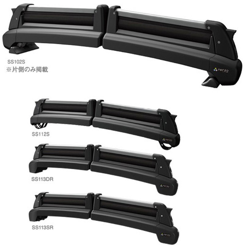 再々値下【新品未使用】スキーキャリアTERRAZO SS112Sルーフレール SS112S スキー&スノーキャリア ルーフレール TERZO PIAA 1個 SS112S
