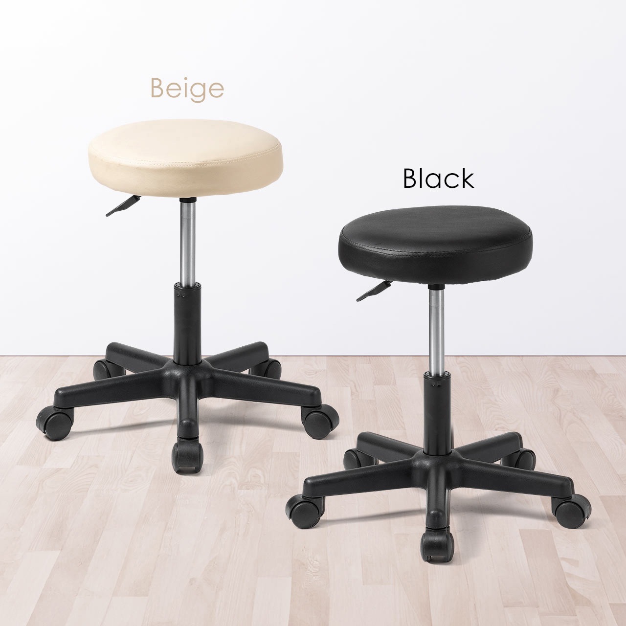 150-SNCRD19BK ラウンドスツール サンワダイレクト ブラック色 150