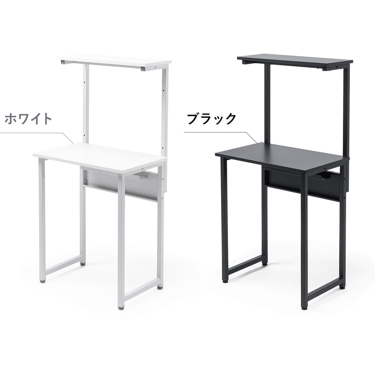 100-DESKF060BK ラック シンプルタイプ サンワダイレクト ブラック 100