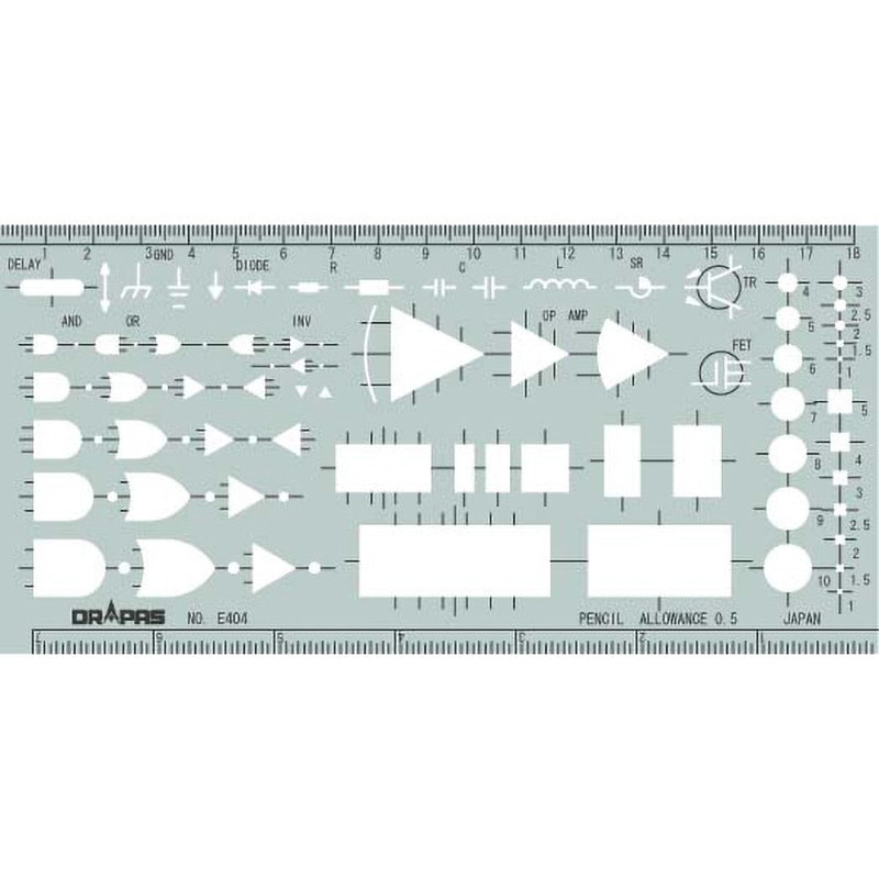 (未使用･未開封品)　ドラパス テンプレート E402N フローチャート定規 A 31402 sdt40b8 Amazon | ドラパス テンプレート E402N フローチャート定規 A 31402