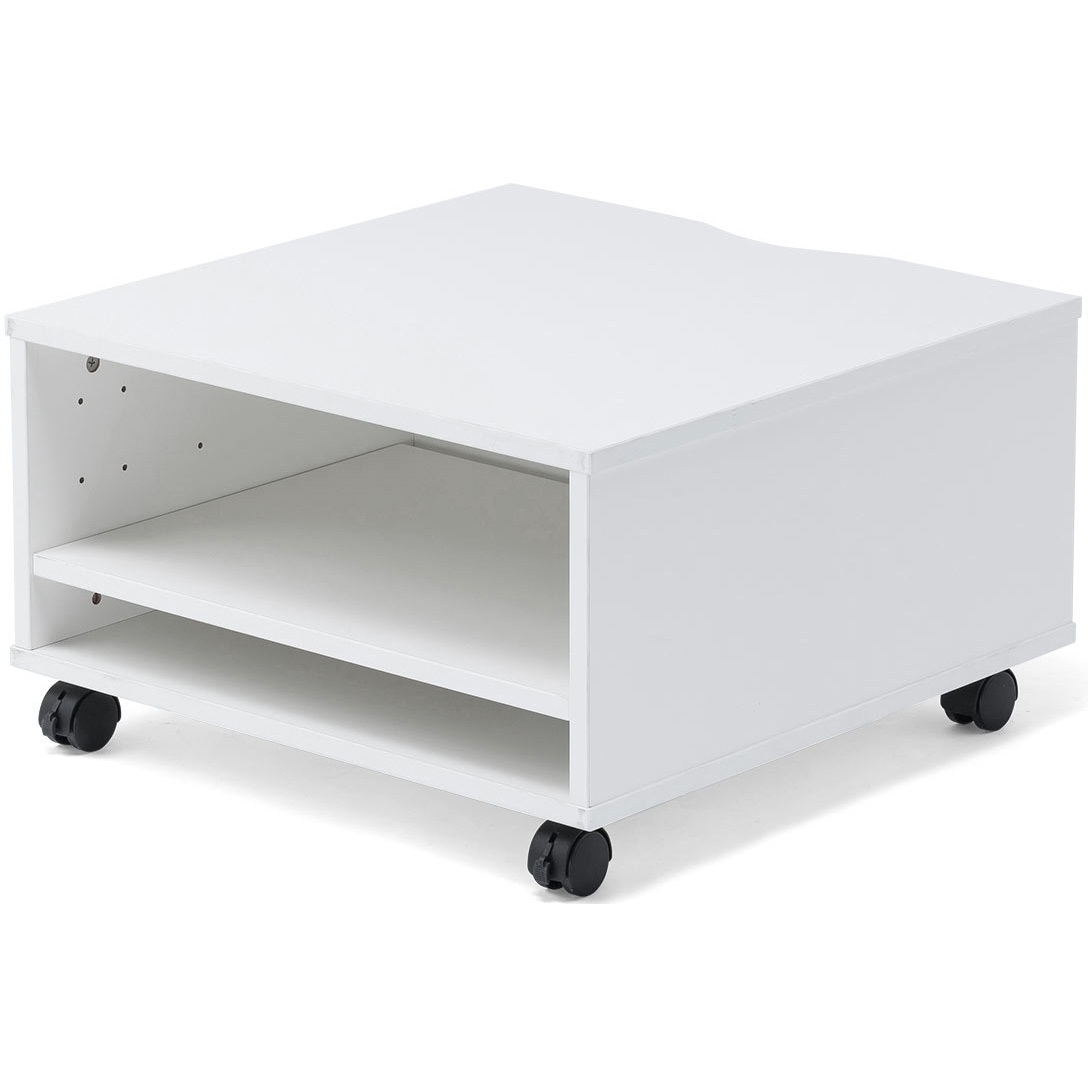 100-LPSF019W プリンタスタンド サンワダイレクト キャスターあり