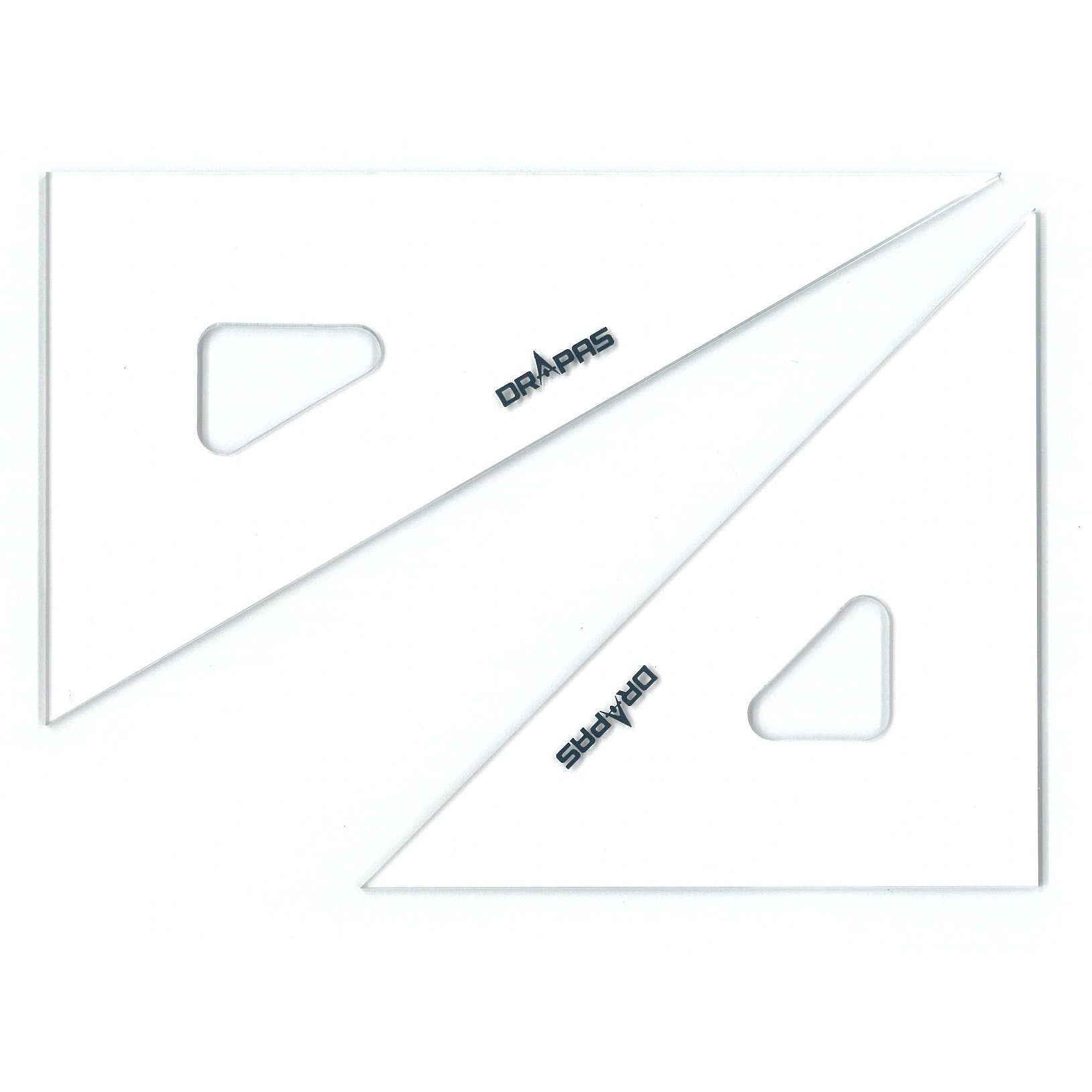 壊れた三角定規 三角定規(目盛なし 2mm厚) ドラパス 【通販モノタロウ】