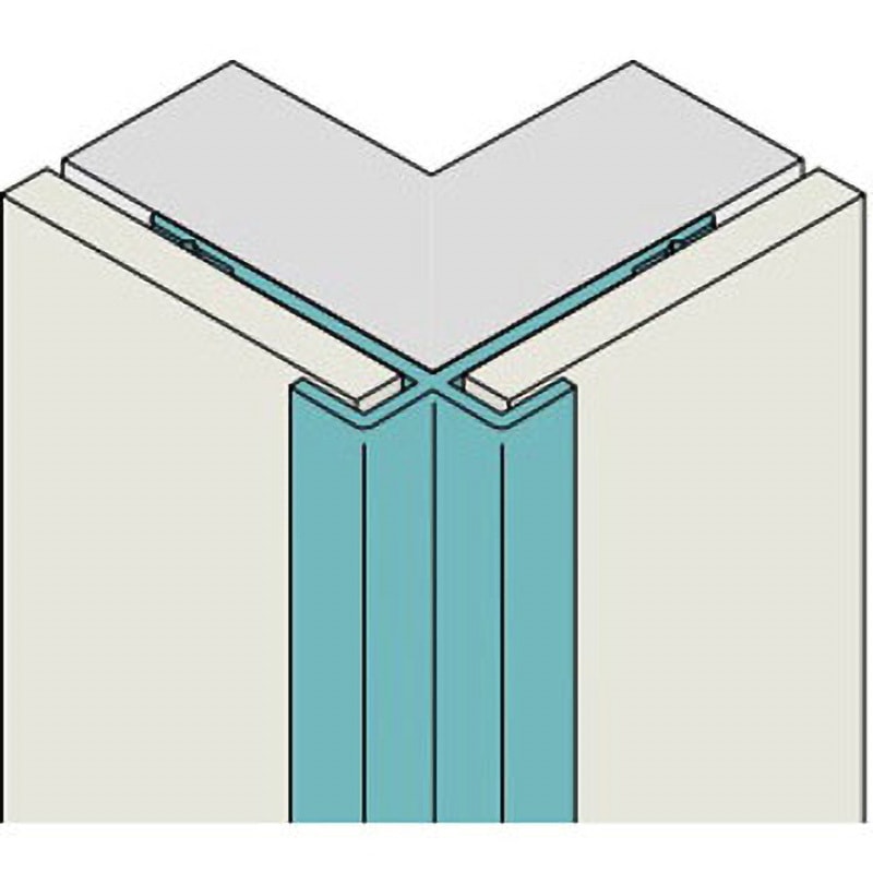 ZK-1021X セラール施工部材 アルミジョイナー 出隅用 X形状 AICA