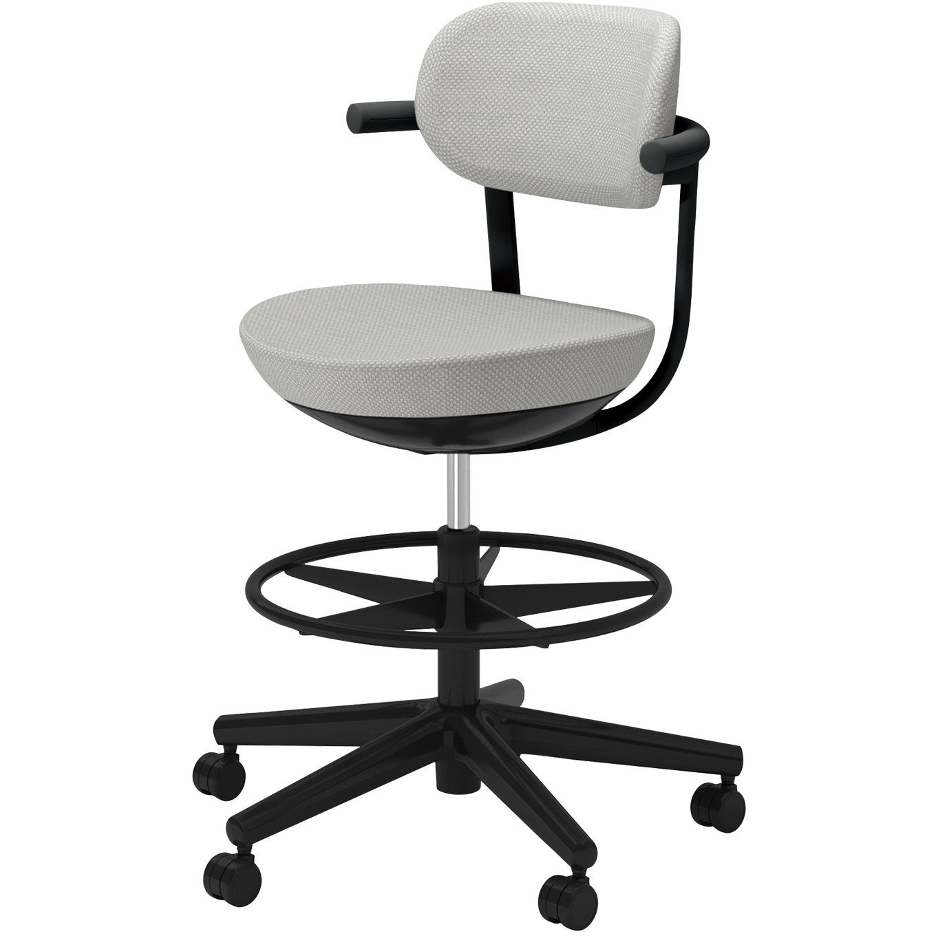 C07-B21CU-BKE2E21 オフィスチェアー パロ 背クッション ハイタイプ(配送・組立サービス付き) コクヨ ポリウレタン巻きキャスター 肘掛あり 47,988円