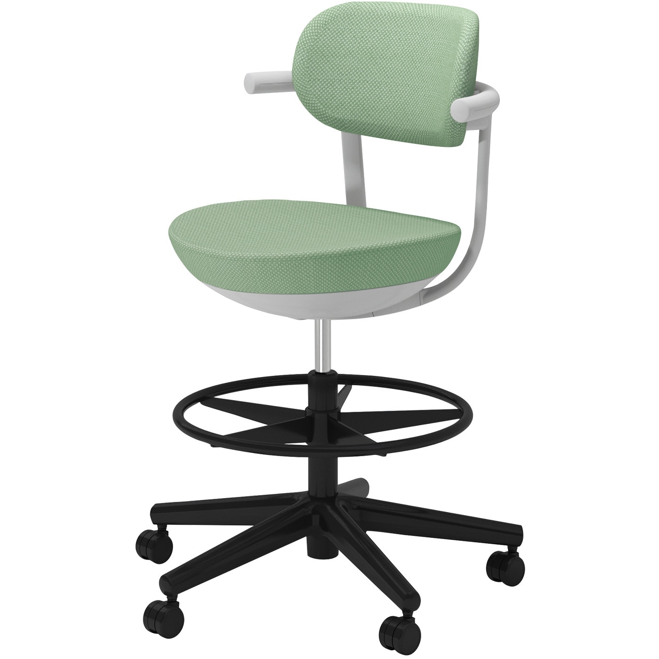 C07-B21CU-E22J2J1 オフィスチェアー パロ 背クッション ハイタイプ(配送・組立サービス付き) コクヨ ポリウレタン巻きキャスター 肘掛あり