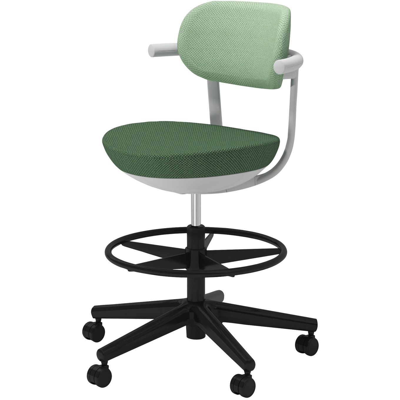 C07-B21CU-E2Q62J1 オフィスチェアー パロ 背クッション ハイタイプ(配送・組立サービス付き) コクヨ ポリウレタン巻きキャスター 肘掛あり