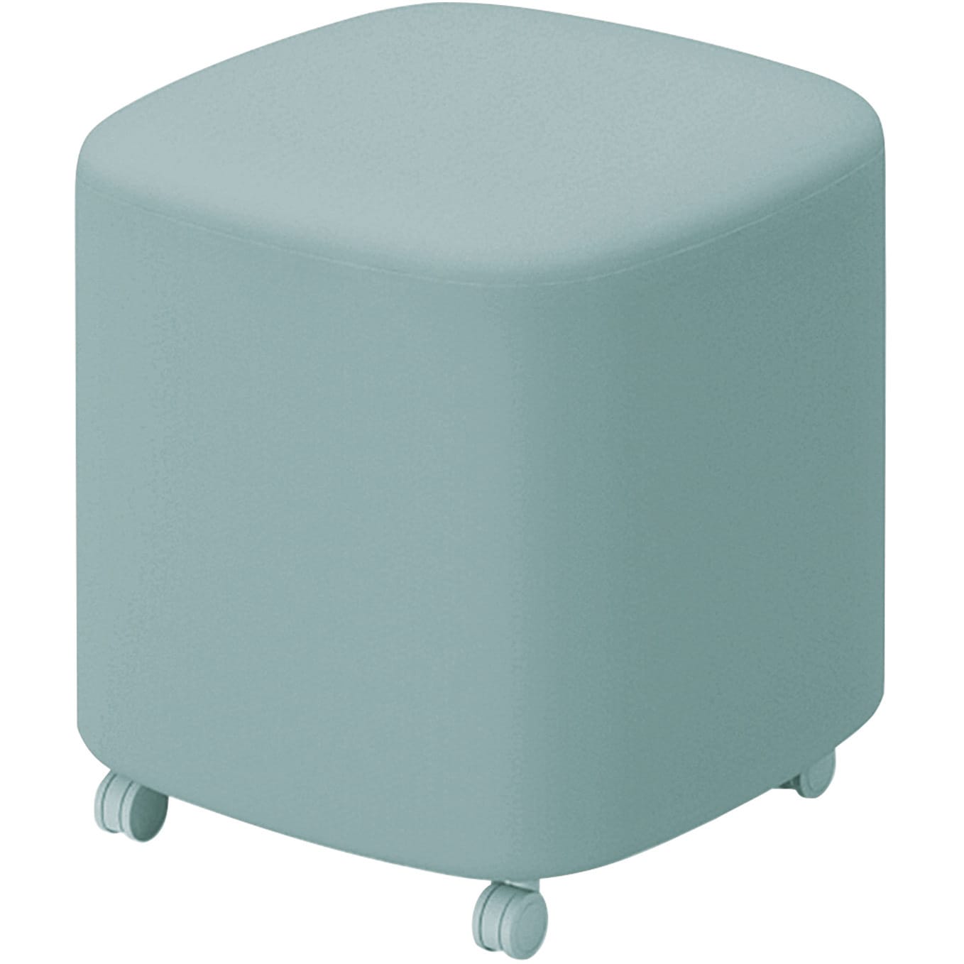 NAN-S1C-G2391 エニー ソファー スツール(配送・組立サービス付き) コクヨ アッシュターコイズ色 外寸法450×450×450mm本体幅450mm奥行450mm高さ450mm  NAN-S1C-G2391