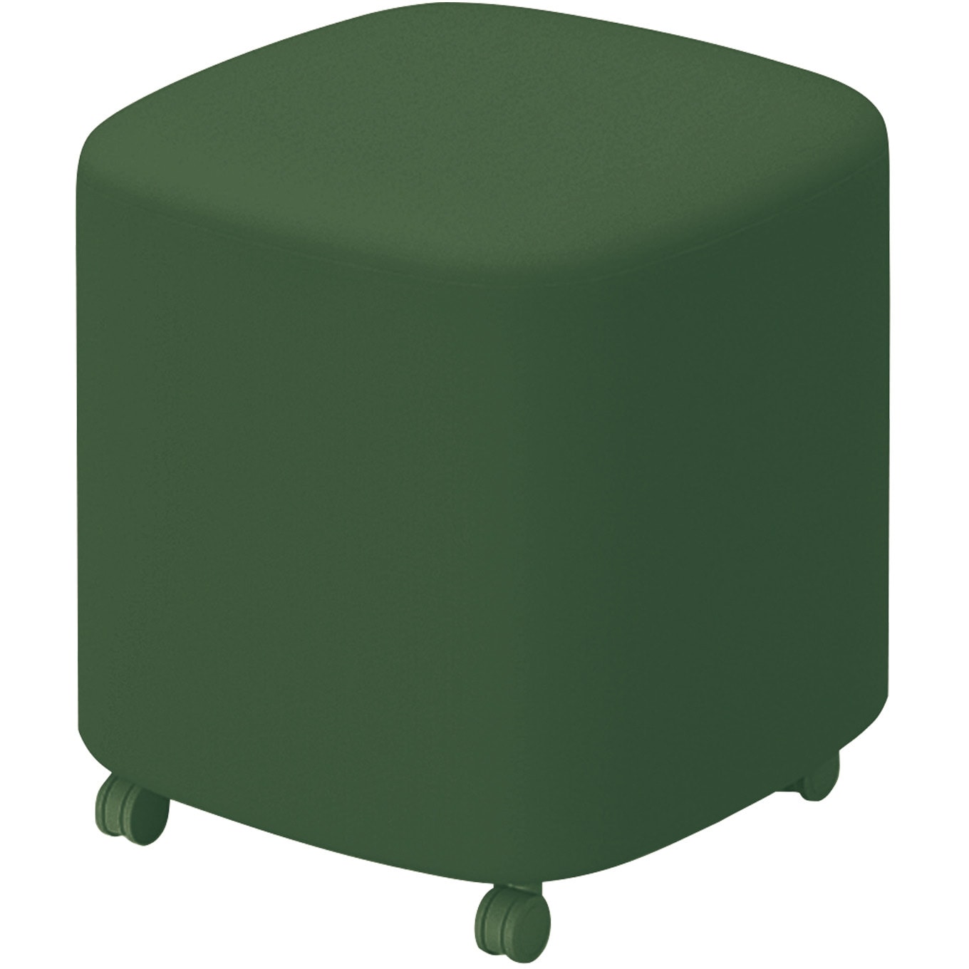 NAN-S1C-G2Q61 エニー ソファー スツール(配送・組立サービス付き) コクヨ ディープグリーン色 本体幅450mm奥行450mm高さ450mm外寸法450×450×450mm  NAN-S1C-G2Q61