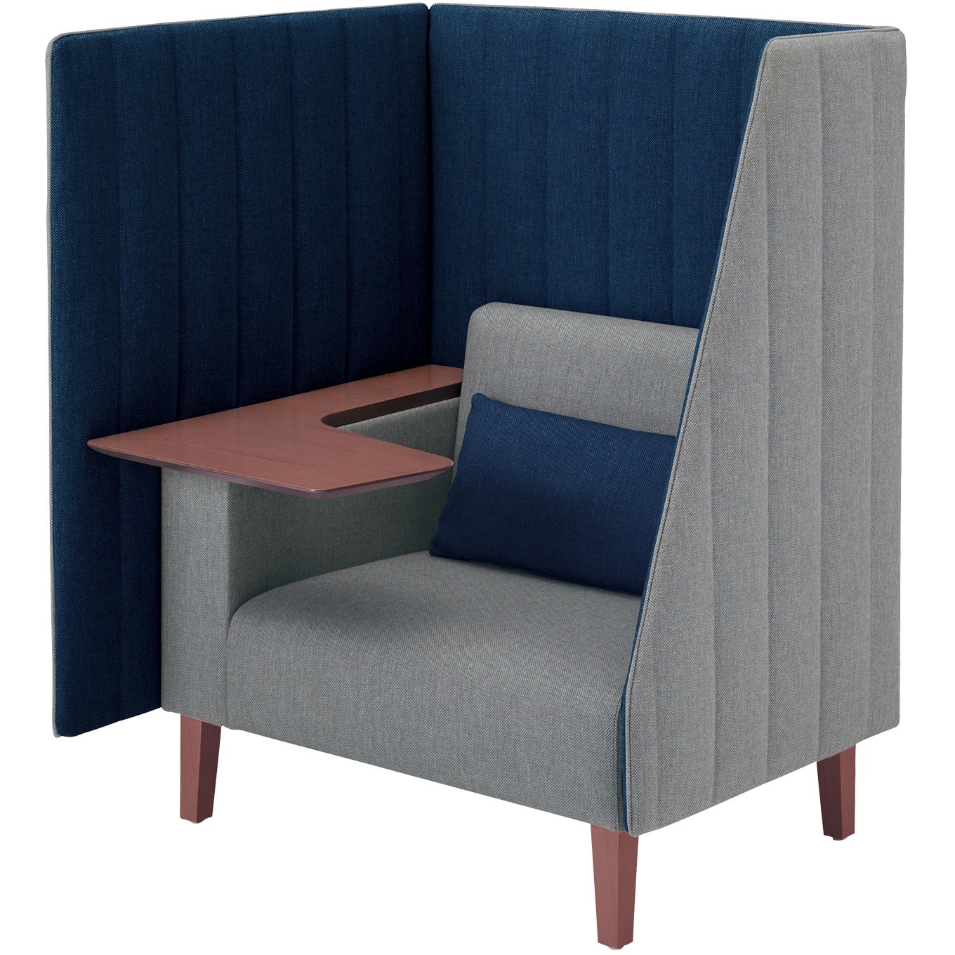 NIN-A25S-WS5NC0271 ラウンジチェアー インターバル(配送・組立サービス付き) コクヨ 本体幅1000mm奥行890mm高さ1250mm外寸法1000×890×1250mm  NIN-A25S-WS5NC0271