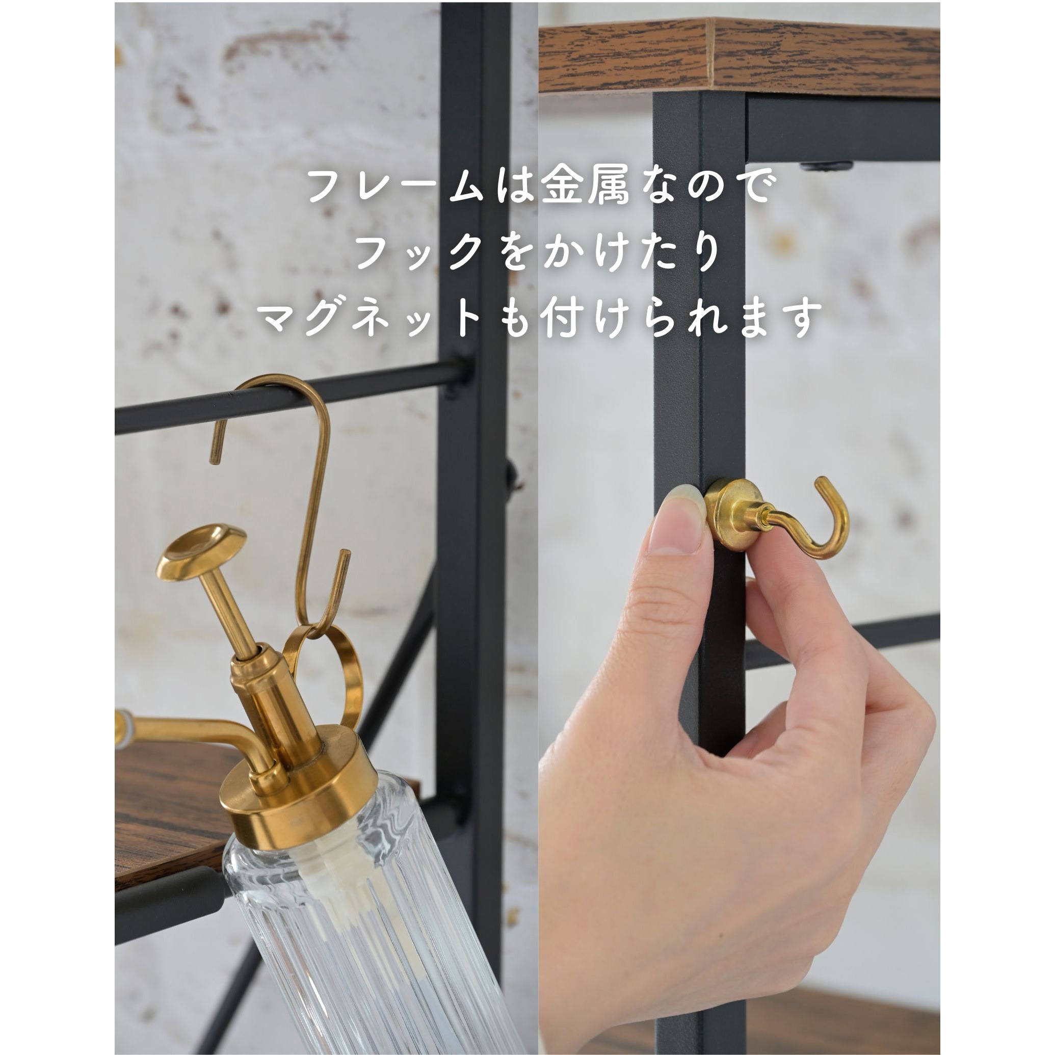 やまねっと 美品　組み立て式　コンソールテーブル MWCT-5020H(ABR/SBK) コンソールテーブル YAMAZEN(山善) Aブラウン
