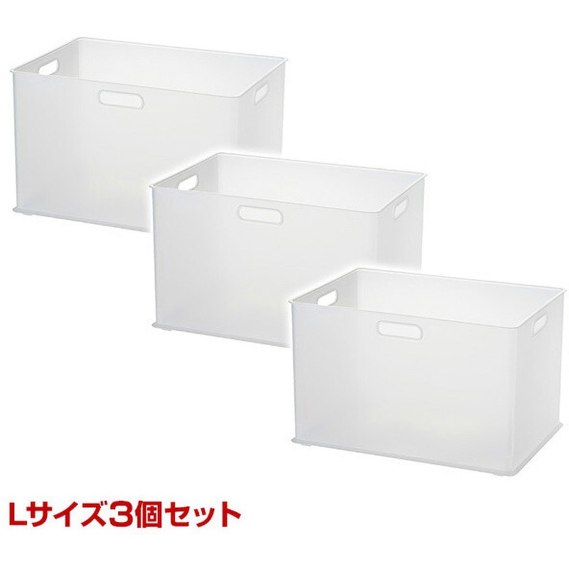 301502S 収納ボックス ナチュラ インボックス サンカ クリア(半透明)色