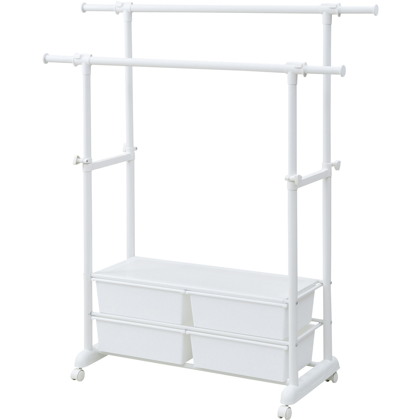 新品未使用箱不良　山善　T4HH-WS(MWH) 収納ケース付きハンガーラック T4HH-WS(MWH) 収納ケース付きハンガーラック 1個 YAMAZEN(山善