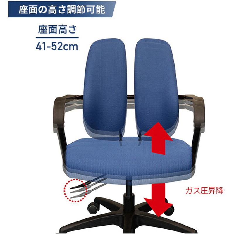 DR-260F-BLACK デュオレストチェア DUOREST(デュオレスト) キャスター