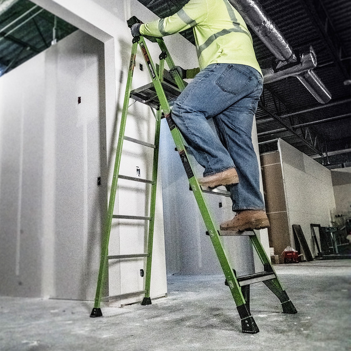 LG-15408 FRP上わく付き脚立 マイティーライト2.0 Little Giant 段数6