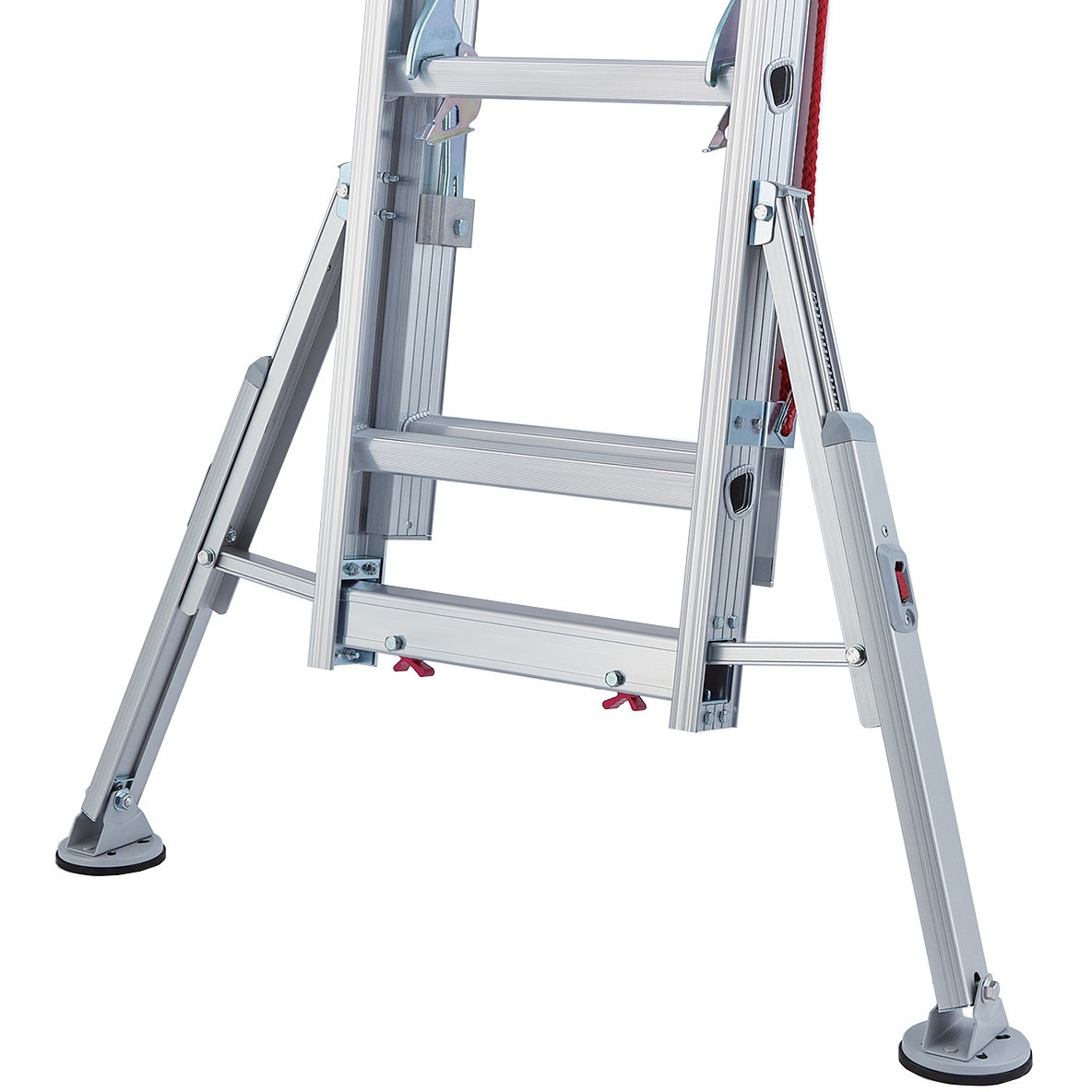 LH3-90 脚部伸縮 スタビライザー付 ハチ型 3連はしご ラクノリ