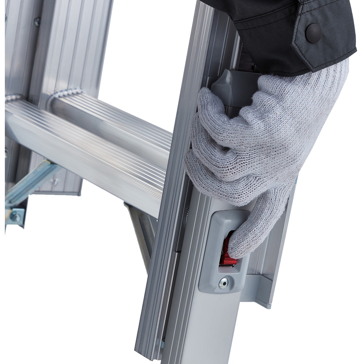 LN2-74 脚部伸縮 ノビ型 2連はしご ラクノリ 長谷川工業 全長7.15