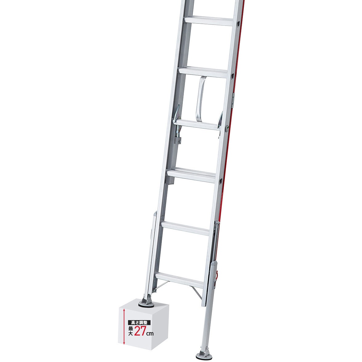 LN2-61 脚部伸縮 ノビ型 2連はしご LN2 ラクノリ 長谷川工業 全長5.81