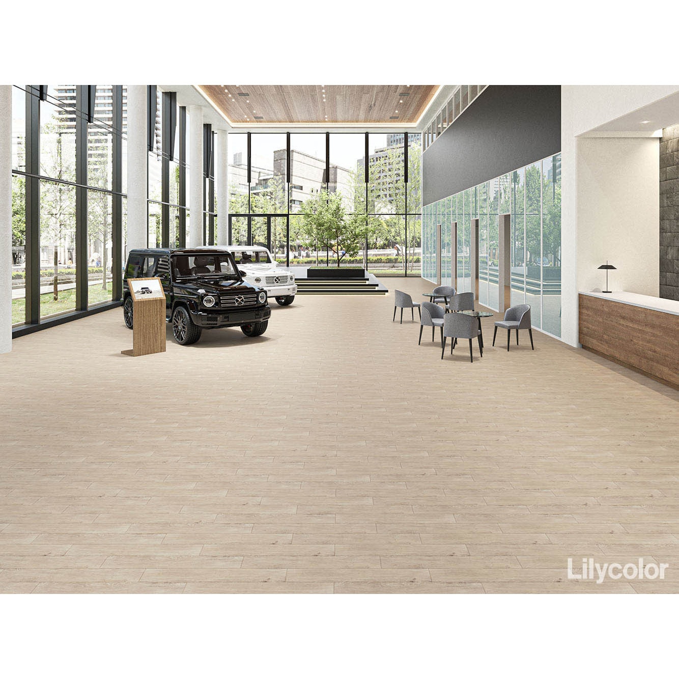 タイル フロアタイル エグザ・インポート プレーンヘキサ 川島織物セルコン