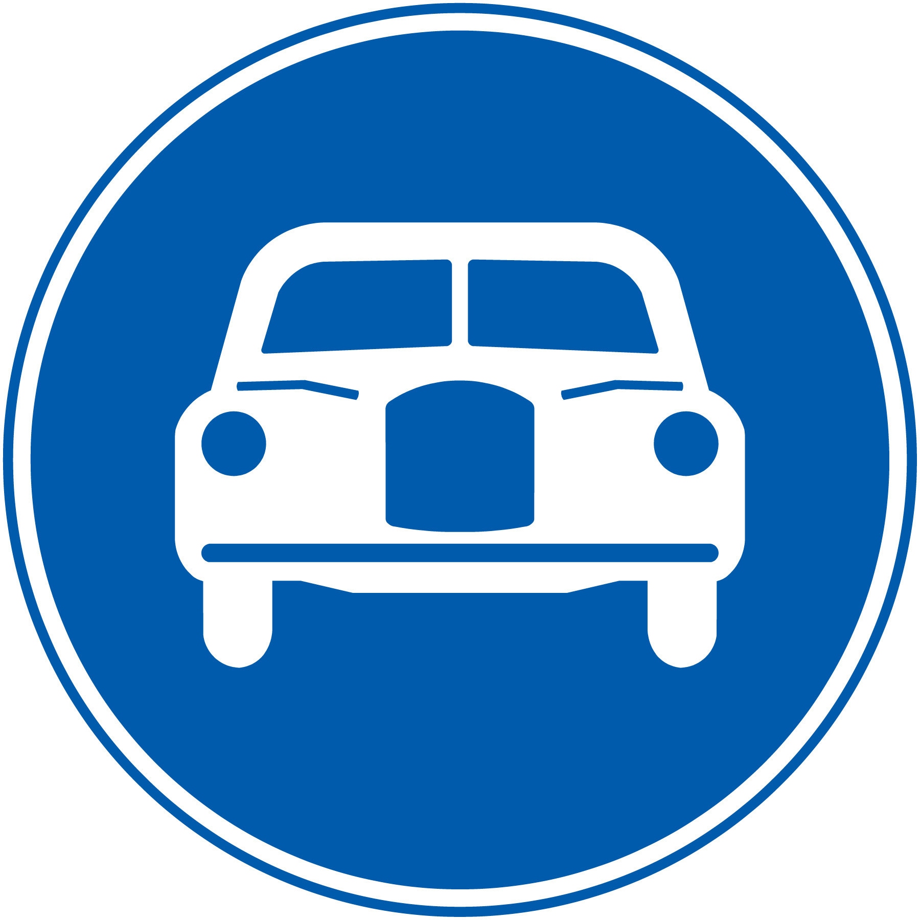 S325 規制標識ステッカー グリーンクロス 自動車専用 幅50mm高さ50mm 1