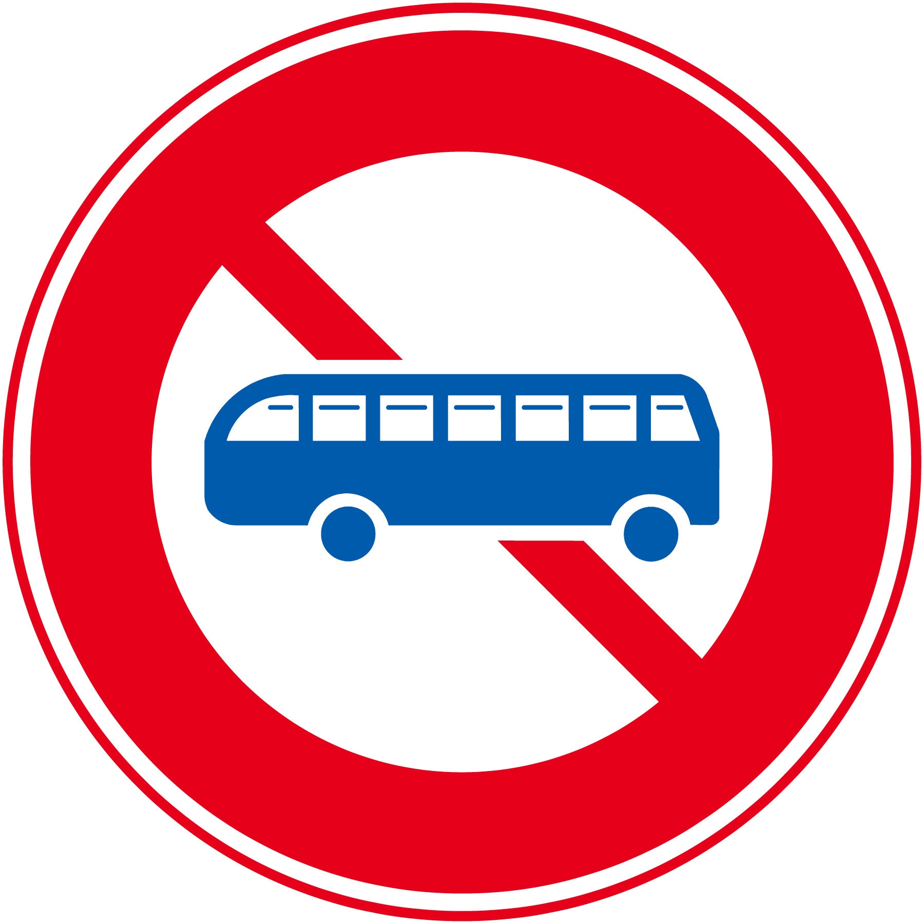 E306 規制標識 エコボード 600角 グリーンクロス 注意 大型乗用自動車