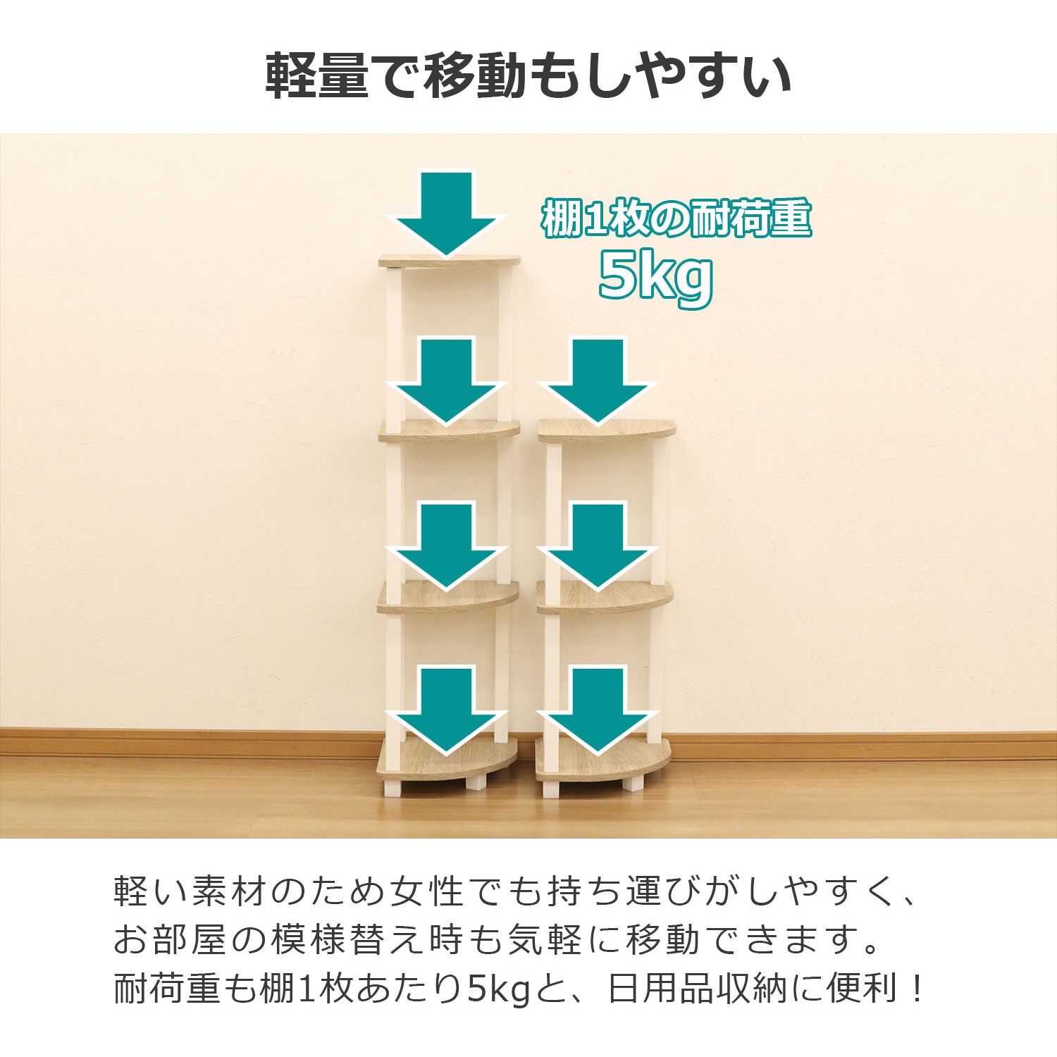 NQ-CN4 NA Nクイックイージーコーナー4段 AIS (エイ・アイ・エス) 色NA 