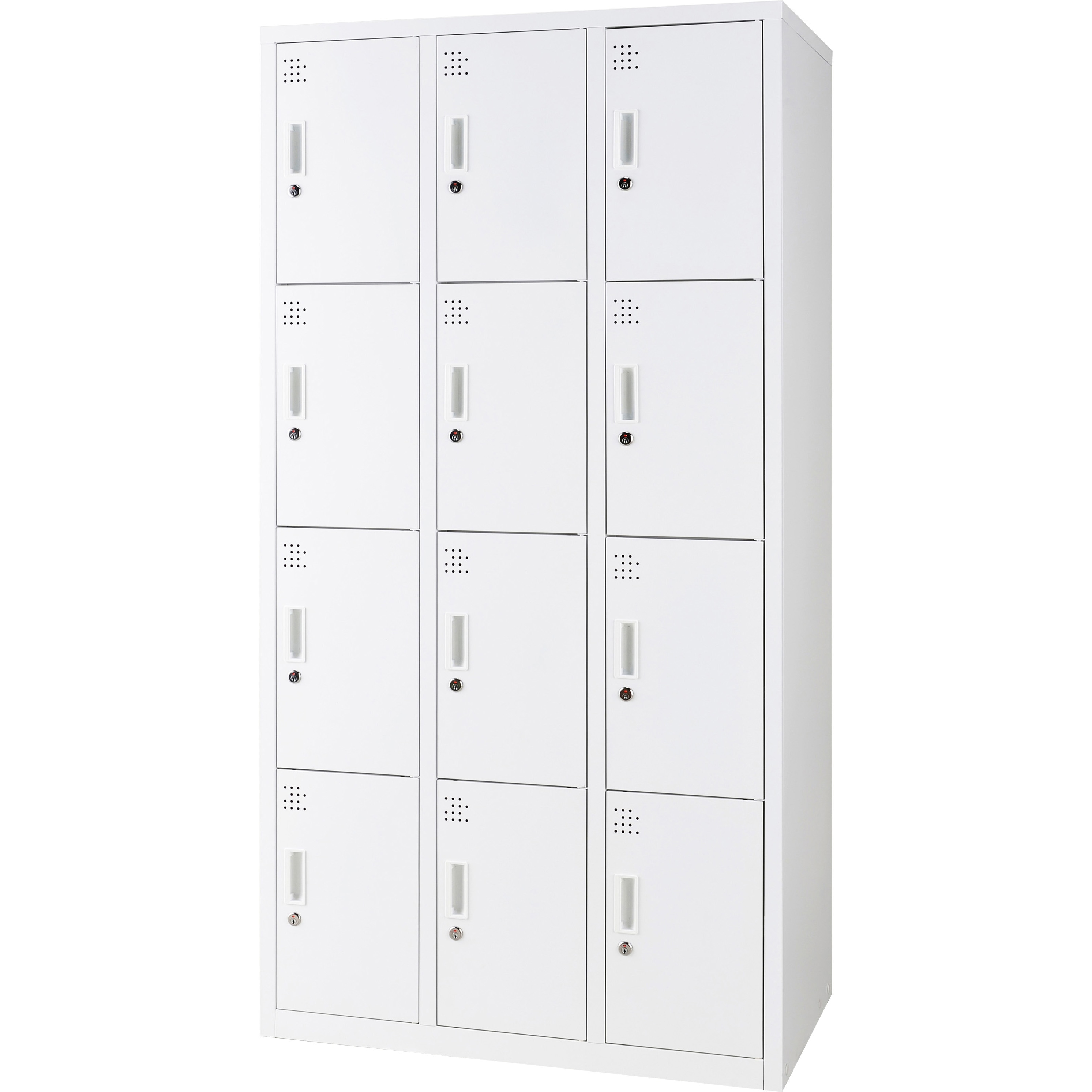 746926 簡単組立スチールロッカー スマイル(家具) ホワイト色 鍵 746926 簡単組立スチールロッカー スマイル(家具) ホワイト色 鍵