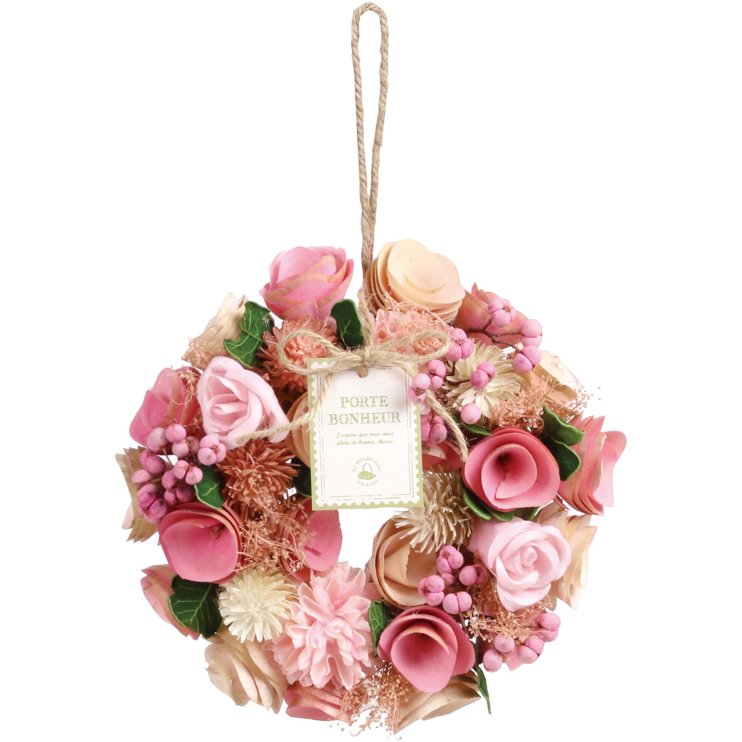 660-047S 完成リース SG Wonder zone ベビ^ピンク色 直径18cm