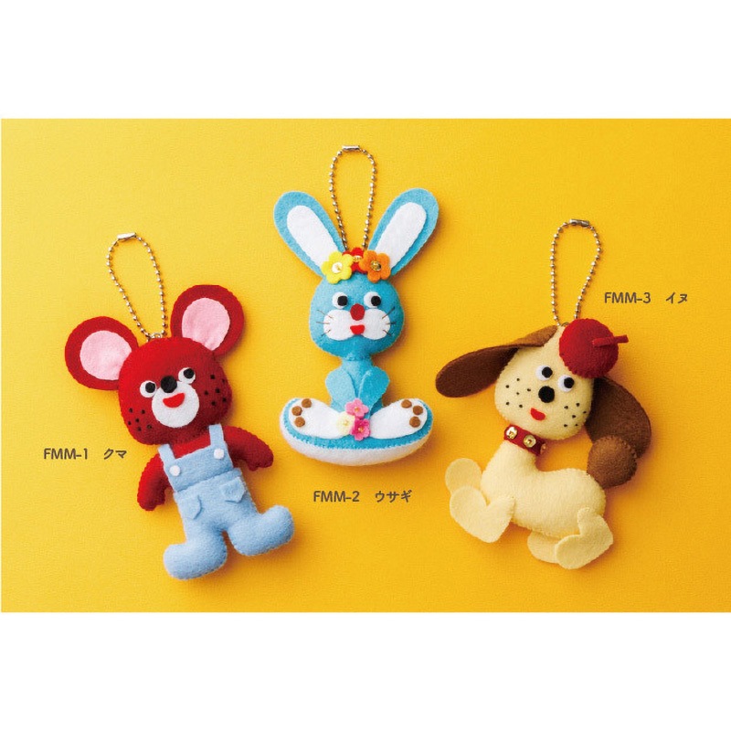 フェルトマスコット FMM-1 フェルトキット メタメタマスコット サンフェルト 幅8cm高