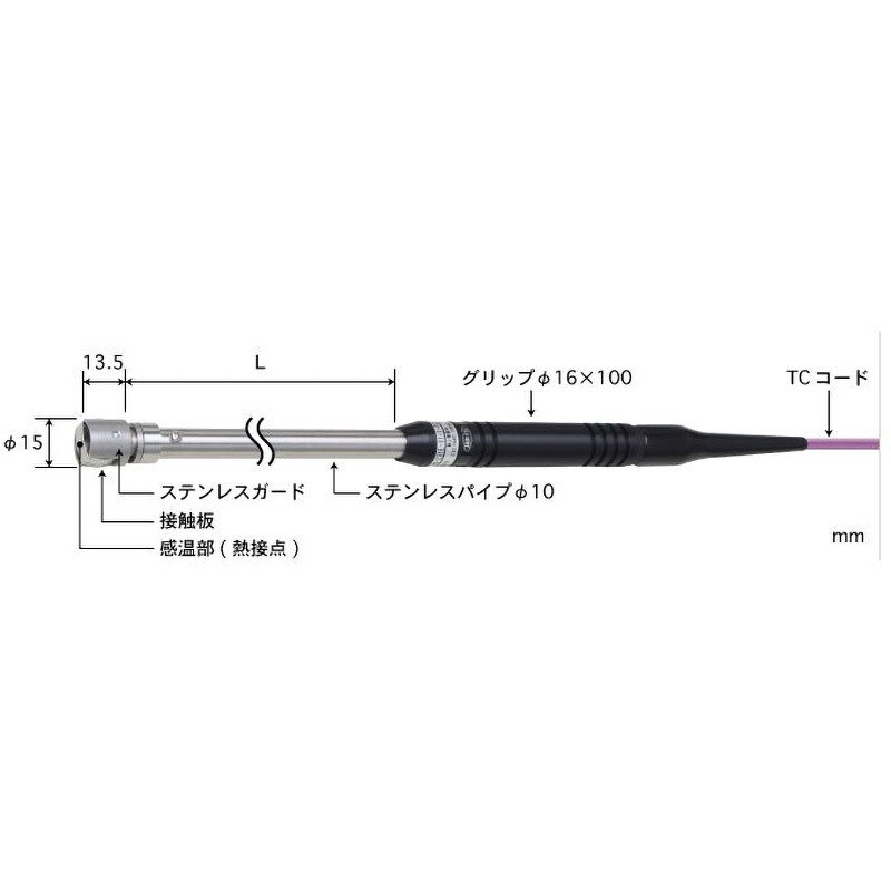 AX-241E-02-1-TC1-ANP 静止表面用温度センサ 接触サポートタイプ AX