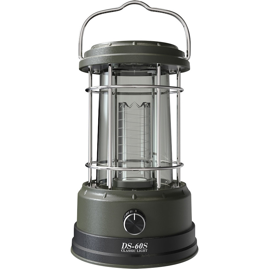 DS-60S 充電式 LEDランタン 昼白色 ソーラーパネル付 1台 GOODGOODS