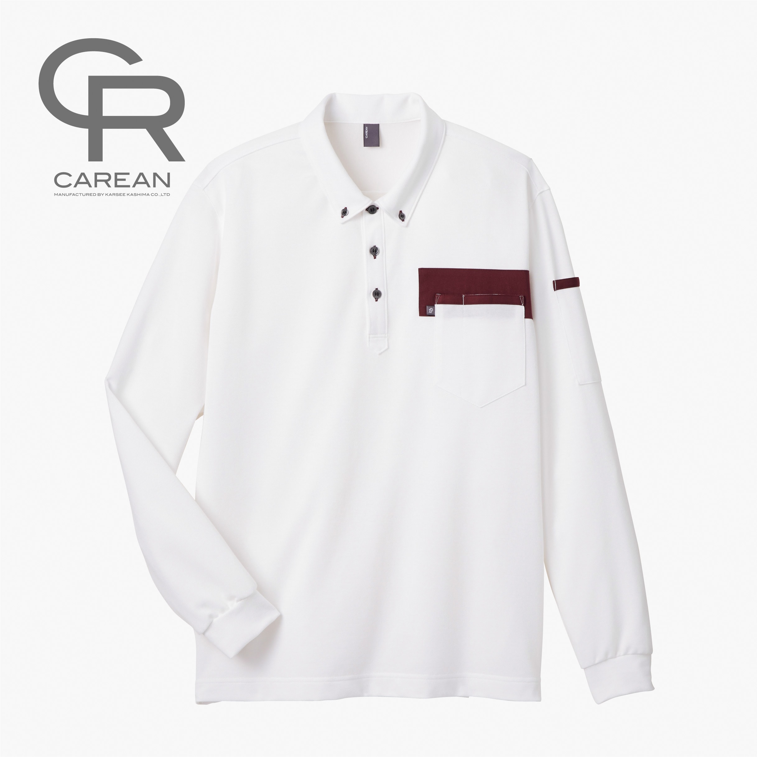 CWP171 CAREAN CWP171 T/C KANOKO POLO SHIRT 長袖ポロシャツ 1枚