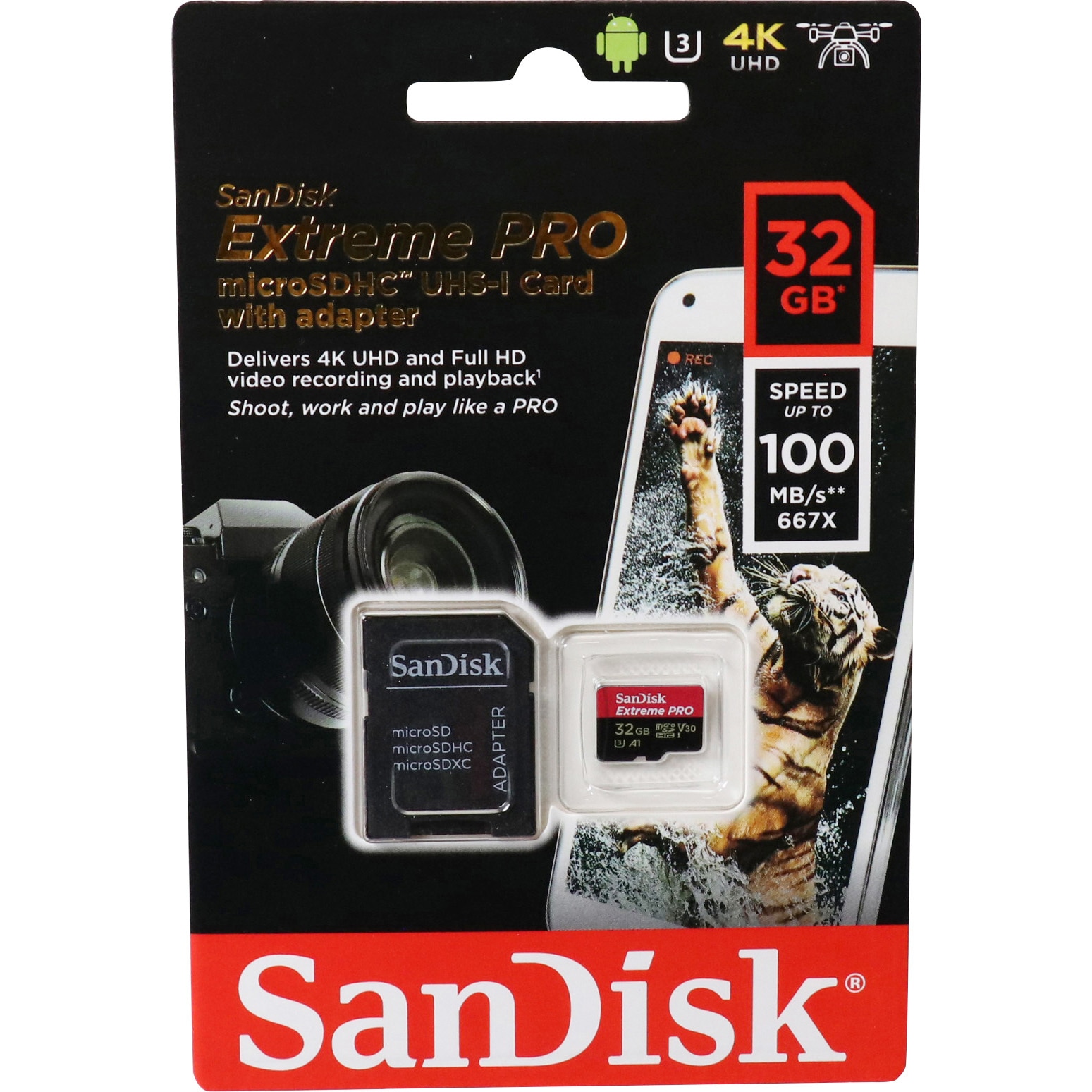 SDSQXCG-032G-GN6MA microSDHCカード32GB EXTREME PRO 1枚 SanDisk