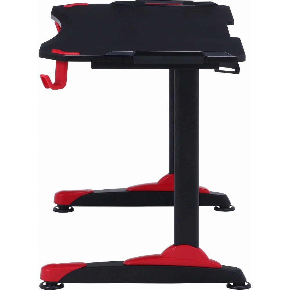 38132 GAMING DESK XeNO(ゼノ)イージー01 不二貿易 レッド色 高さ730mm
